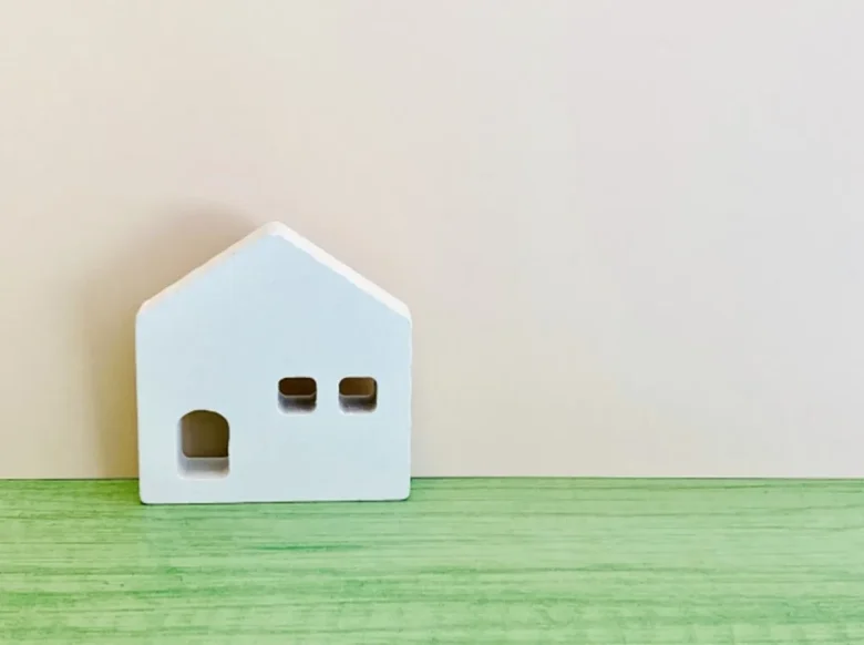 白い家とコピースペース